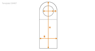 130(L) x 50(B) mm – 30(ø) mm - G0407